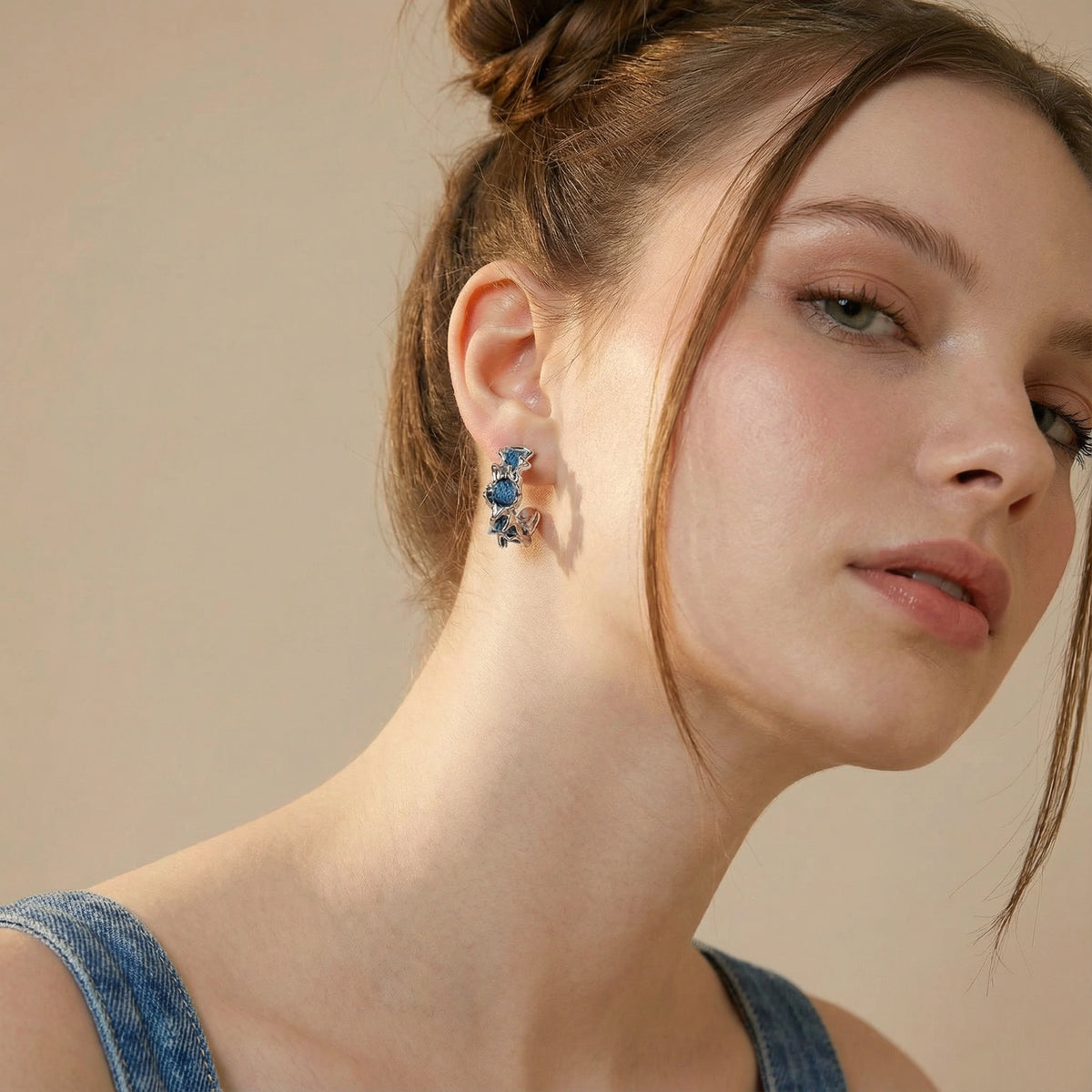 Azure Wave Hoops by V3 Boutique