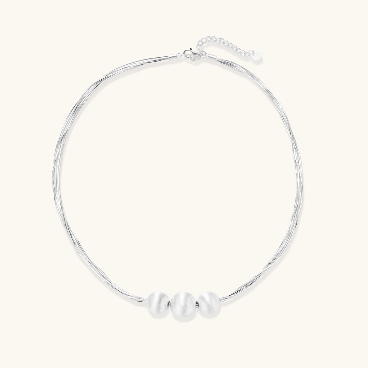 Silver Strand Layers Necklace by V3 Boutique