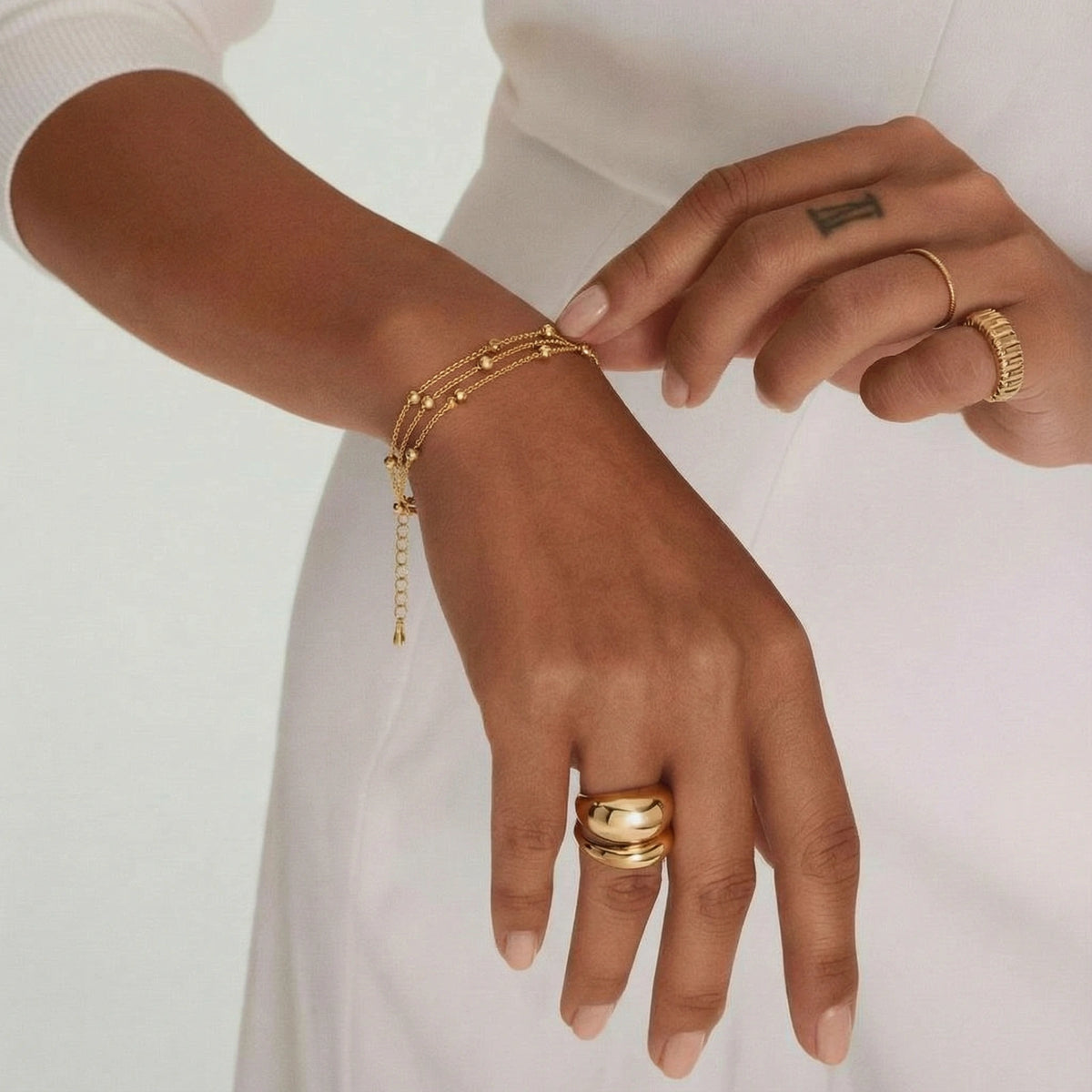 Golden Orbit Bracelet by V3 Boutique