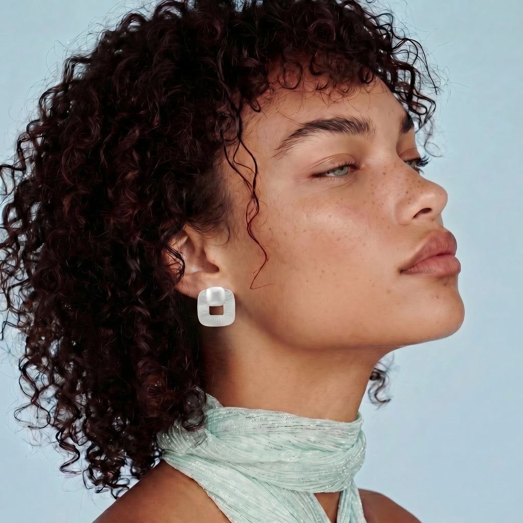 Textured Square Studs
