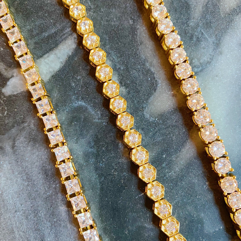 Hand Linked High Class Tennis Bracelet
